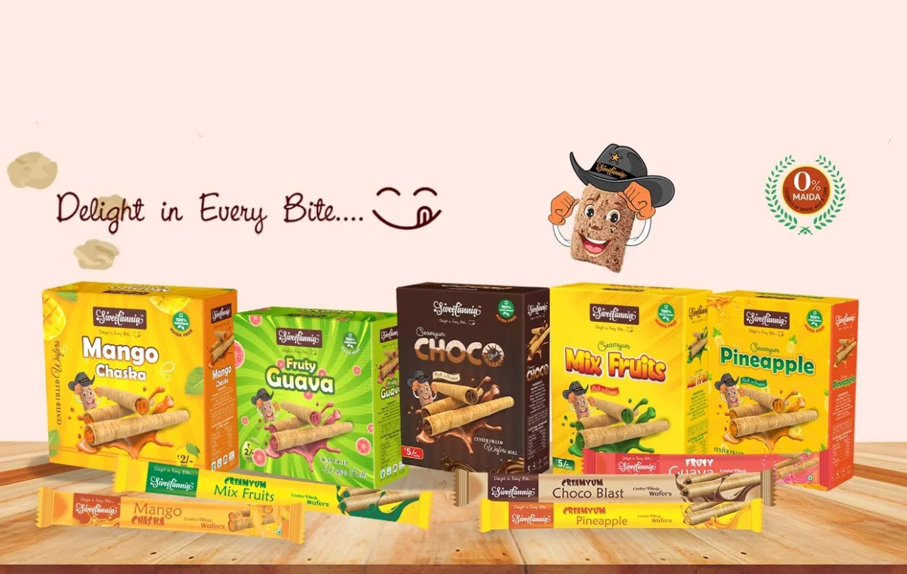 Sweetannia centre-filled wafer rolls range